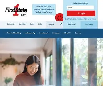 Bankfirststate.com(First State Bank) Screenshot