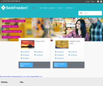Bankfreedom.com(Prepaid MasterCard) Screenshot