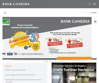 Bankganesha.co.id(BANK GANESHA) Screenshot