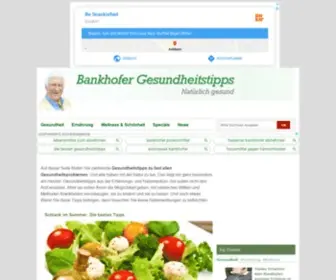 Bankhofer-Gesundheitstipps.de(Bankhofer Gesundheitstipps) Screenshot