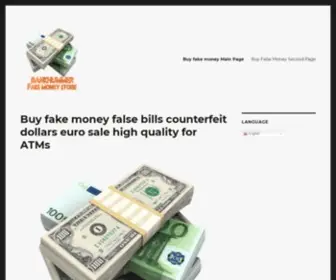 Bankhummer.co(Buy fake money Dollars and EURO) Screenshot