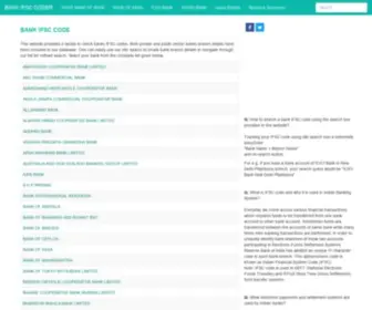 Bankifsccoder.com(Find Bank IFSC Code) Screenshot