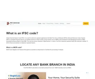 Bankifscmicrcodes.com(Bank Code) Screenshot