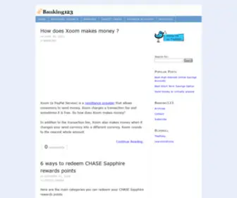 Banking123.com(BankingYour Window to Personal Savings) Screenshot