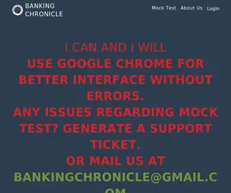 Bankingchroniclemocktest.com(BANKING CHRONICLE) Screenshot