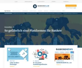 Bankingclub.de(Wir vernetzen die Finanzbranche BANKINGCLUB) Screenshot