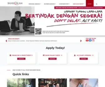 Bankislam.com.my(Bank Islam Malaysia Berhad) Screenshot