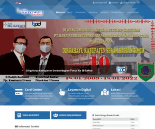 Bankmalukumalut.co.id(Bank Maluku Malut) Screenshot