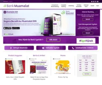 Bankmuamalat.co.id(Bank Muamalat) Screenshot