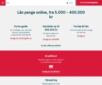 Banknorwegian.dk(Lån) Screenshot