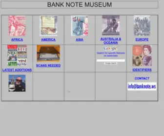Banknote.ws(BANK NOTE MUSEUM) Screenshot