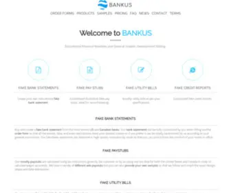 Banknovelties.com(Fake bank statements) Screenshot