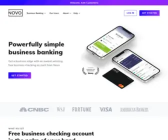 Banknovo.com(Online Business Banking Solutions) Screenshot