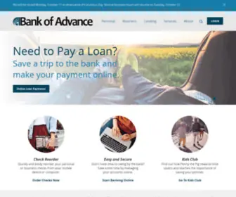 Bankofadvance.com(The Bank of Advance) Screenshot