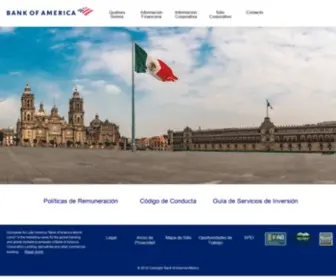 Bankofamerica.com.mx(Bank of America México) Screenshot
