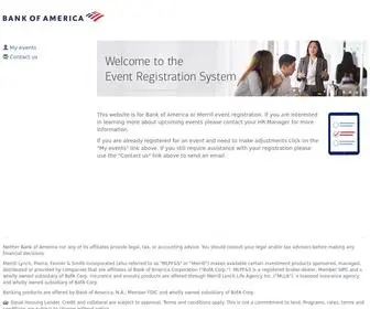 Bankofamericaevents.com(This website) Screenshot