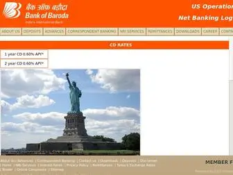 Bankofbaroda-Usa.com(Bank of Baroda) Screenshot