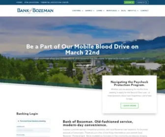 Bankofbozeman.com(Bank of Bozeman) Screenshot