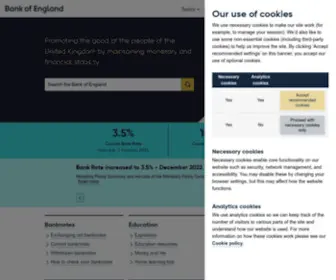 Bankofengland.co.uk(The Bank of England (BoE)) Screenshot
