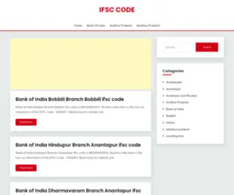 Bankofindiaifsccode.com(Bank of india ifsc code) Screenshot