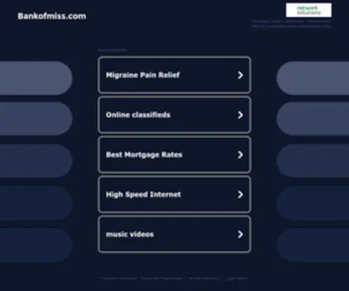 Bankofmiss.com(Bankofmiss) Screenshot