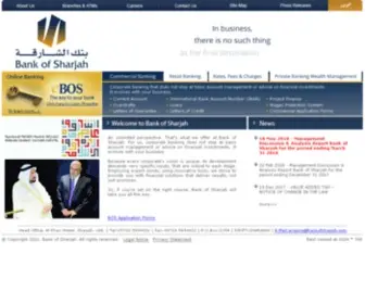 Bankofsharjah.com(Bank of Sharjah) Screenshot