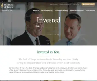 Bankoftampa.com(The Bank of Tampa) Screenshot