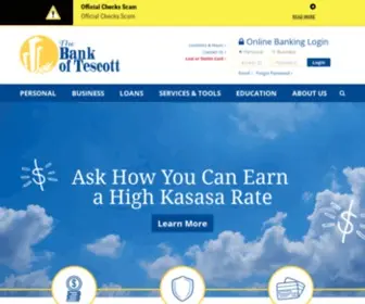 Bankoftescott.com(Bankoftescott) Screenshot