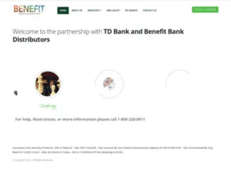 Bankontd.com(Benefit Bank Distributors) Screenshot