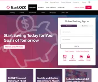 Bankozarks.com(Bank of the Ozarks) Screenshot