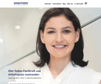 Bankpower.de(Personalvermittlung für die Banken) Screenshot