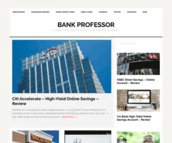 Bankprofessor.com(Bank Reviews) Screenshot