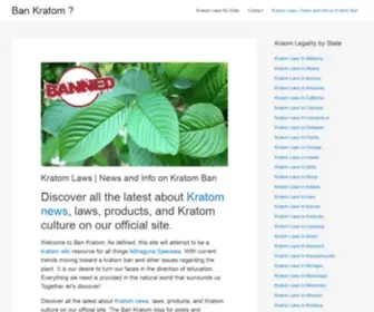 Bankratom.com(Ban Kratom) Screenshot