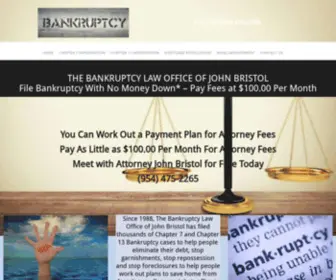 Bankruptcyattorney.center(Fort Lauderdale Bankruptcy Attorney John Bristol) Screenshot