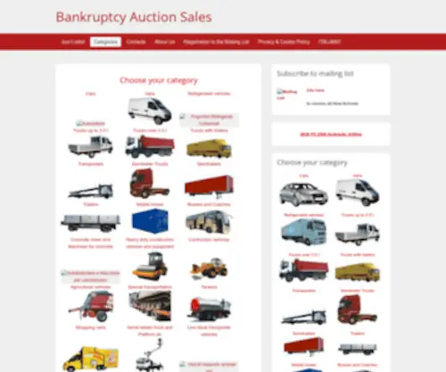 Bankruptcyauctionsales.com(Bankruptcy Auction Sales) Screenshot