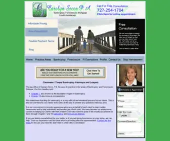 Bankruptcyfortampa.com(Bankruptcy Attorneys Tampa and Clearwater) Screenshot
