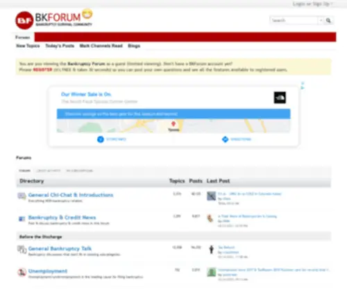 Bankruptcyforum.com(Bankruptcy Forum ChapterMeeting Credit Collections) Screenshot