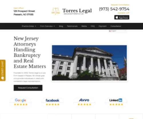 Bankruptcylawnj.com(Bankruptcy Lawyer Passaic New Jersey) Screenshot