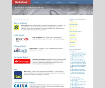 Banksbrazil.com(Banks in Brazil) Screenshot