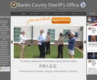 Bankscountysheriff.org(Banks County Sheriff's Office in Homer) Screenshot