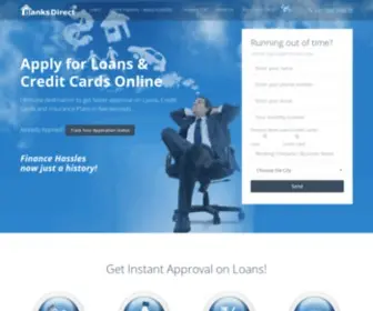 Banksdirect.in(Compare & Apply for Loans and Credit Cards Online) Screenshot