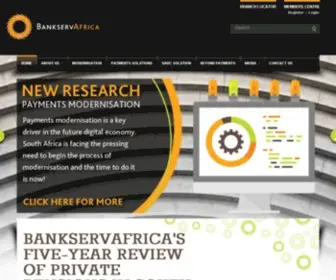 Bankservafrica.com(BankservAfrica > Home) Screenshot