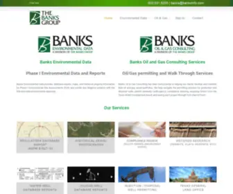 Banksinfo.com(Banks environmental data phase i environmental data and reports banks environmental data) Screenshot