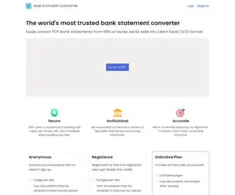 Bankstatementconverter.com(Accurately Convert PDF Bank Statements to CSV) Screenshot