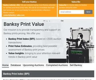 Banksy-Value.com(Banksy Print Value) Screenshot