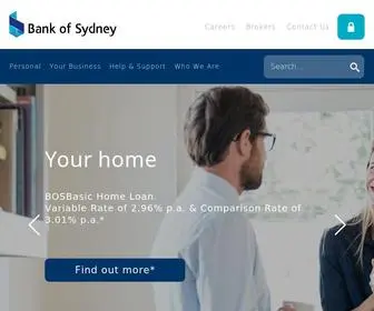 Banksyd.com.au(Bank of Sydney (BOS)) Screenshot