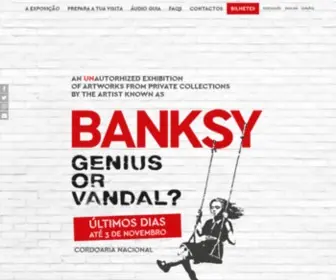 Banksyexhibition.pt(Banksy Exhibition) Screenshot