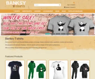 Banksytshirts.org(Banksy T shirts) Screenshot