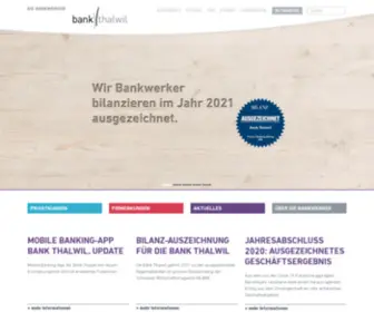 Bankthalwil.ch(Bank Thalwil) Screenshot