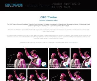 Banktheaterchicago.com(CIBC Theatre) Screenshot